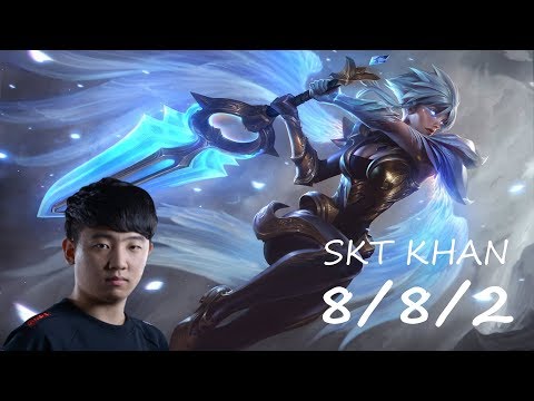 T1 Khan Stream: Khan Riven KDA 8/8/2.