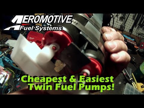 The CHEAPEST WAY to do a DUAL FUEL PUMP SETUP!!! aeromotive 340