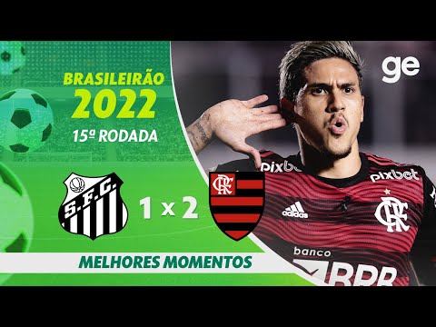 Gols e lances de Santos x Flamengo