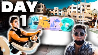 Back And Biceps Workout | Los Cabos Day 1 Vlog