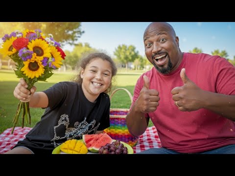 🍉 SABINE’S DADDY DATE 🍉 Picnic at the Park! Fun, Fruit & Getting Ice Cream!