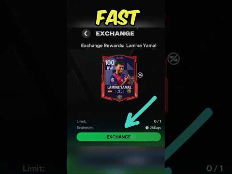 SWAP 1 POTM LAMINE YAMAL TO STARTING 11 IN EA FC FIFA MOBILE 24 25 #shorts #fcmobile  #fifamobile