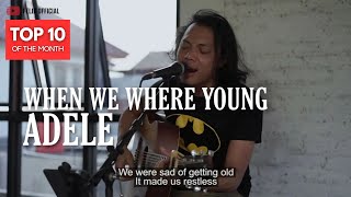 Video thumbnail of "WHEN WE WERE YOUNG ADELE [ LYRIC ] FELIX IRWAN COVER"
