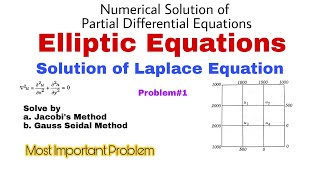 75. Solution of Elliptic Equation | Laplace Equation | Problem#1 | Complete Concept