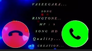 Vaseegara song new version remix ringtone/ Rk creation...