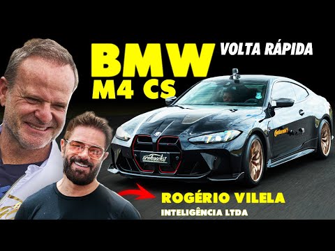 BMW M4 CS ON A FAST LAP! Rubinho HITS THE GAS in the sports car with Rogério Vilela from @intelig...