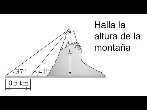 ALTURA DE LA MONTAÑA. Trigonometría Básica.