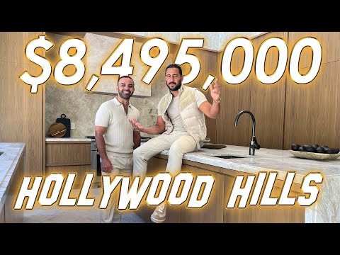 INSIDE AN $8,495,000 TIMELESS ARCHITECTURAL GEM IN THE HOLLYWOOD HILLS🏆🌃