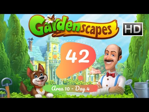 Gardenscapes Story Part 42 - Area 10 - Day 4 Gameplay Walkthrough [HD]