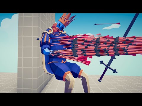 SUPER ARCHER PINNING EVERY UNITS TO THE WALL - TABS Totally Accurate Battle Simulator