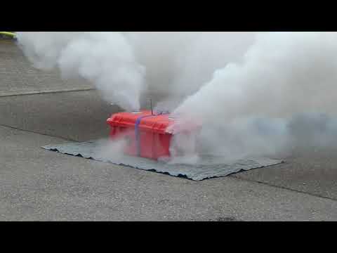 Chemstore BSK-1 & PyroBubbles Lithium-Ion Battery Fire Test