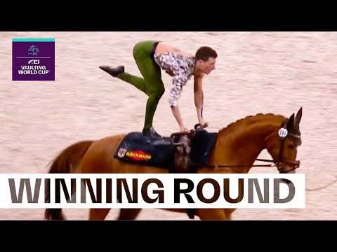 Jannik Heiland: The King of Vaulting! 🇩🇪👑 | Male FEI Vaulting World Cup™ Final Omaha 2022/23