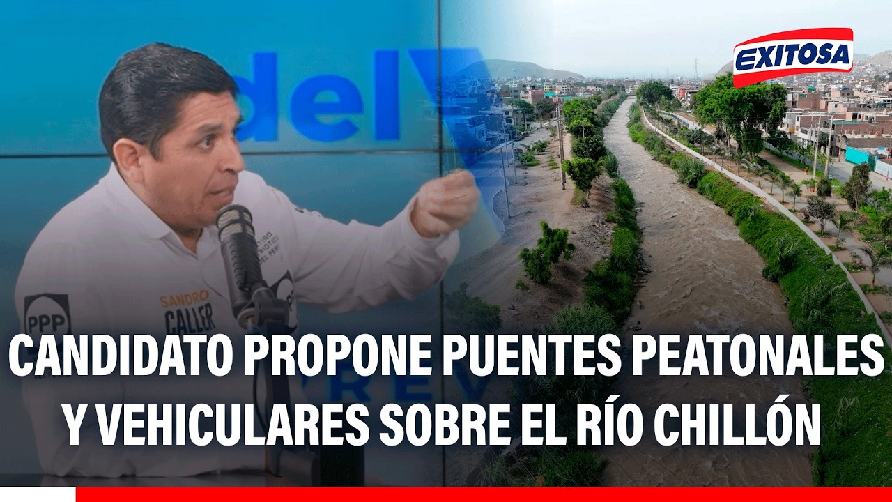🔴🔵 Sandro Caller propone construir puentes peatonales y vehiculares sobre el río Chillón para Lima