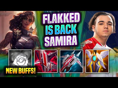 FLAKKED BRINGS BACK SAMIRA WITH NEW BUFFS! - G2 Flakked Plays Samira ADC vs Jhin! | Preseason 2022
