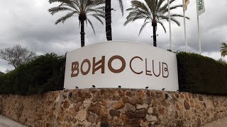 BOHO CLUB RESTAURANT AT NIGHT CORAL BEACH MARBELLA SPAIN
