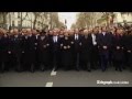 World leaders join mass Paris march to honour.