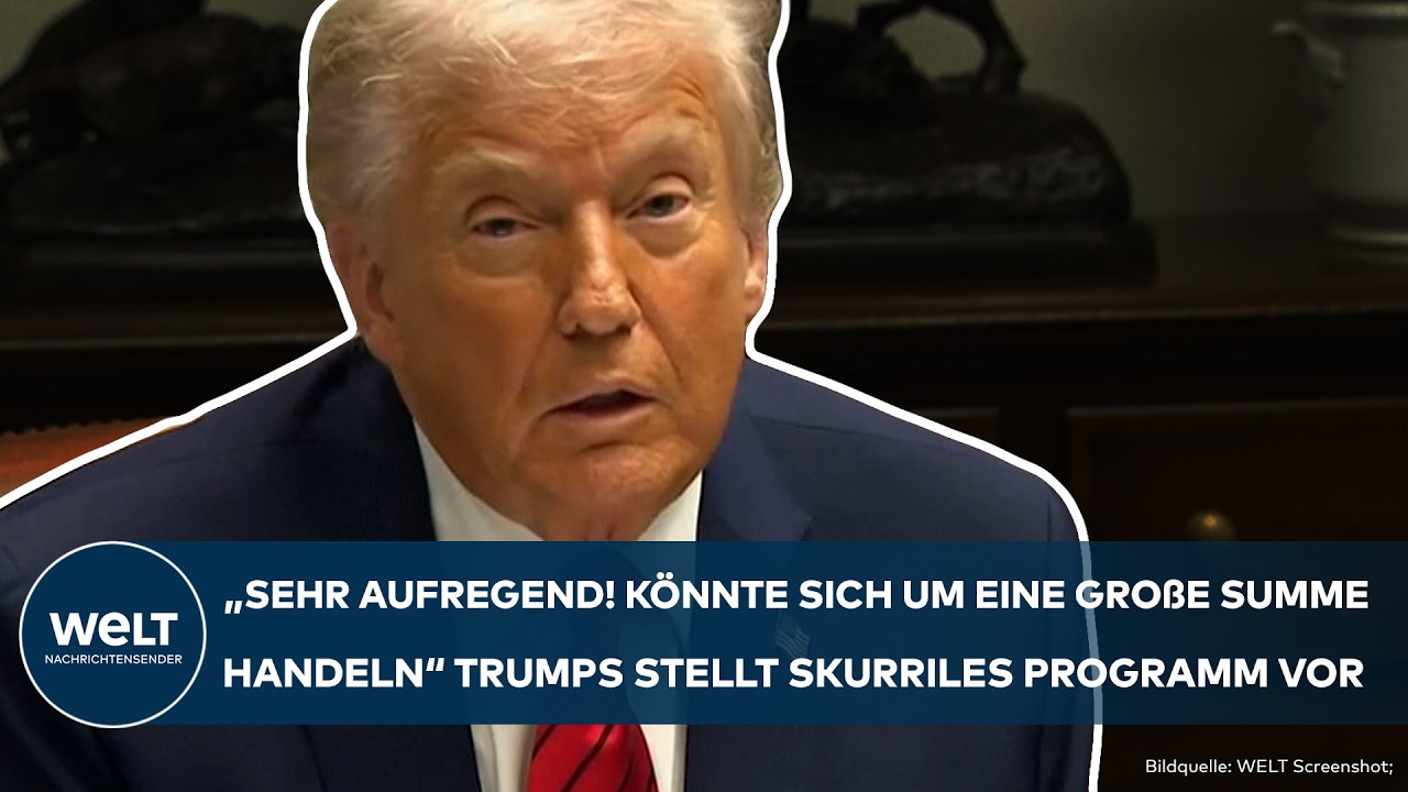 USA: "Sehr aufregend! Könnte sich um eine große Summe handeln!" Trump stellt skurriles Programm vor