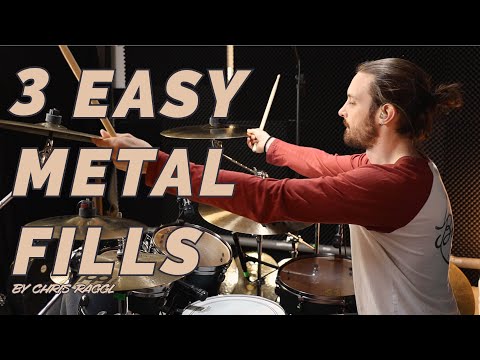 3 EASY METAL FILLS - Drum Lesson | Chris Raggl