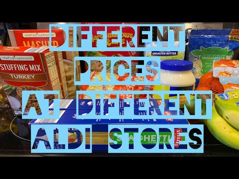 #Aldi grocery Haul two stores and Different prices!