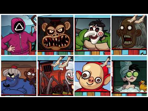 Stupidella horror all levels (Troll Face Quest)