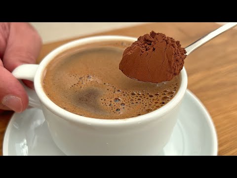 Mix coffee and cocoa! You won't believe how delicious it is! If you love coffee!