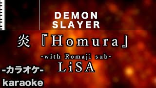 Download lagu [Karaoke] 'Homura' by LiSA | Kimetsu no Yaiba [Mugen Train] mp3