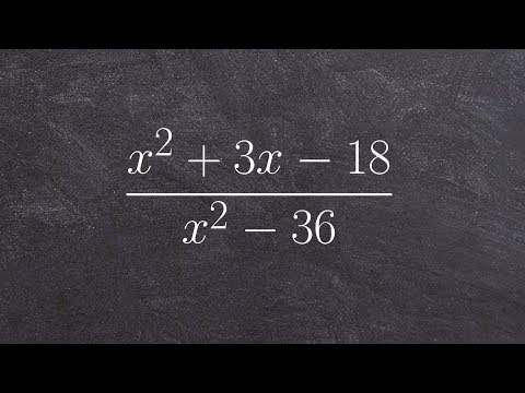 How to simplify a rational expression using factoring