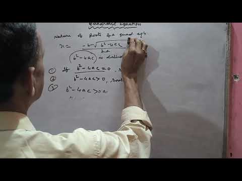 Symmetrical Functions of Roots and Nature of Roots, Class 10 Maths