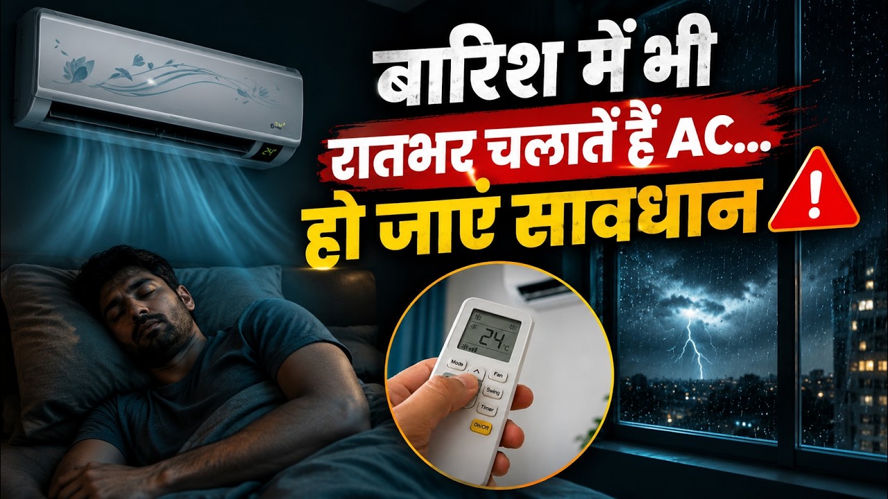 Monsoon में AC चलाते हैं? जानिए सही Temperature और रातभर AC चलाने के ख?