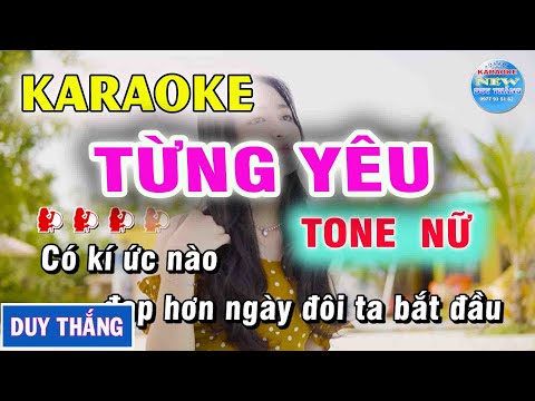 Karaoke Từng Yêu Tone Nữ - New Duy Thắng