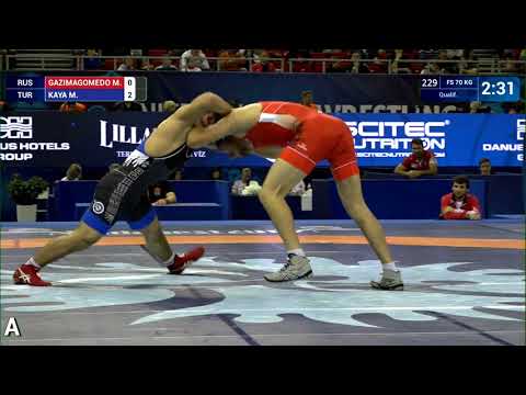 Qual. FS - 70 kg: M. GAZIMAGOMEDO (RUS) v. M. KAYA (TUR)