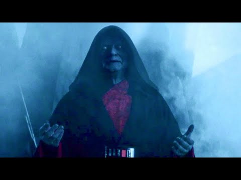 The Rise of Skywalker Emperor Palpatine throws Ben Solo into the pit 4k