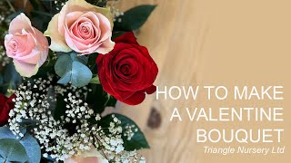How to Make a Valentine's Day Bouquet with Red and Pink Roses