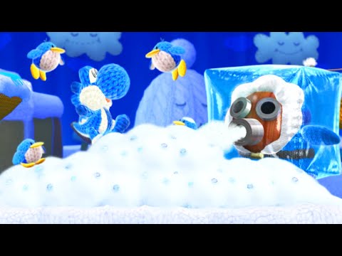 Yoshi's Woolly World - No Damage 100% Walkthrough (World 5)