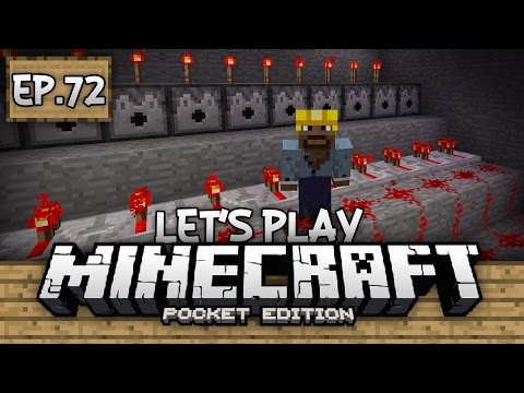 Survival Let's Play Ep. 72 - SO MUCH REDSTONE!!! - Minecraft PE (Pocket Edition)