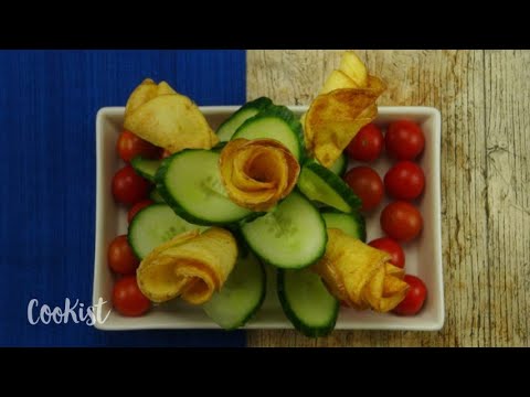 Crispy potato roses: the most beautiful thing you can make with a potato!