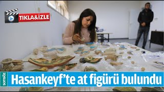Hasankeyf’te at figürü bulundu