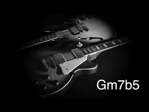 Gm7b5 chord pedal for Modes study backing track | Slow Jazz 85 BPM   HD 1080p
