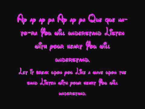 Listen With Your Heart - Pocahontas Lyrics