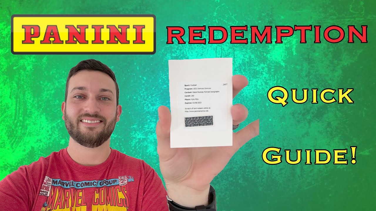 Panini Redemption Card Quick Guide! Redeem your cards FAST!