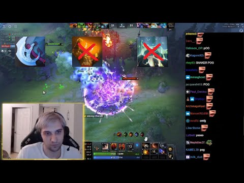 Arteezy INSANE Manta Dodging Earthshaker & Leshrac stuns w/ Twitch Chat Reaction