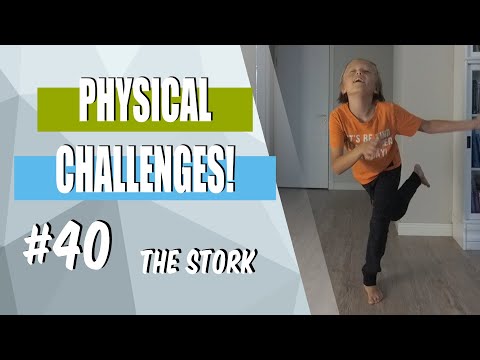 Physical Challenges! - #40 (the stork) - P.E. at home/school activity