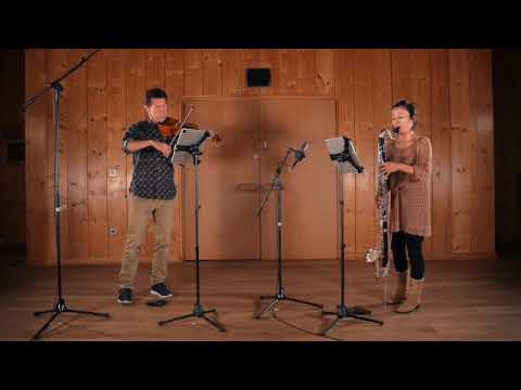 Bach Inventio 7  arrangiert für Violine und Bassklarinette