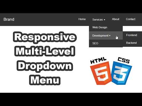 Responsive Multi Level Dropdown Menu Using Html Css Asmr Coding Frontenddevelopment