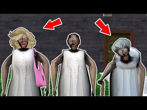 Granny vs Beautiful Granny vs old Granny - funny horror animation (30 minutes with Granny)