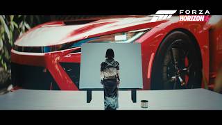 『Forza Horizon 6』- 筆で走る日本 篇 60 秒｜墨絵師 Yoshimi (井上慶美)