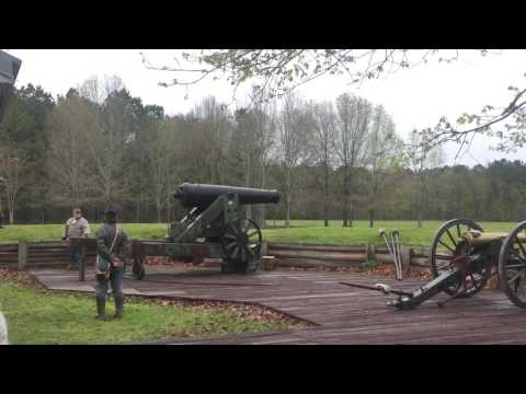 42lb Cannon Firing at Port Hudson State Historic Site