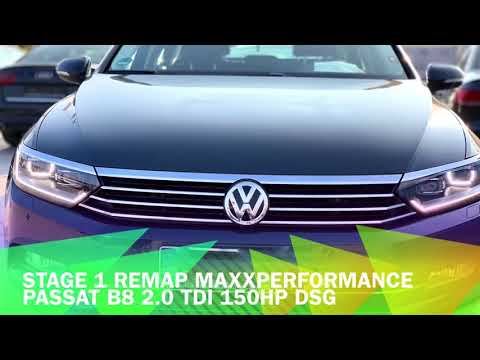 Stage 1 ChipTuning/Remap VW Passat B8 2.0 tdi 150hp DSG 50-150kmph dragy time