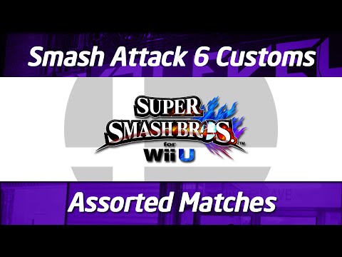 Smash Attack 6 - SSB4 Customs 1v1 - Bloodcross vs John Numbers / Max Ketchum vs Snakee