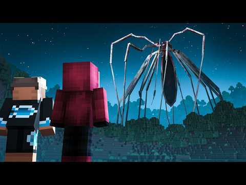 Surviving Giant Spiders with Arachnophobia in Minecraft...